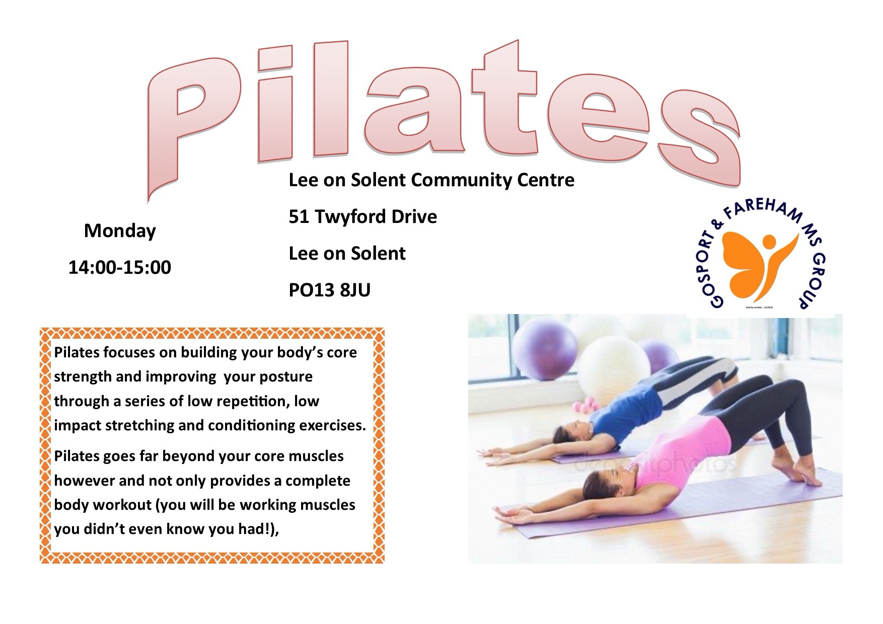 Pilates Class Flyer